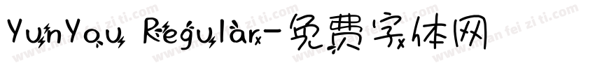 YunYou Regular字体转换